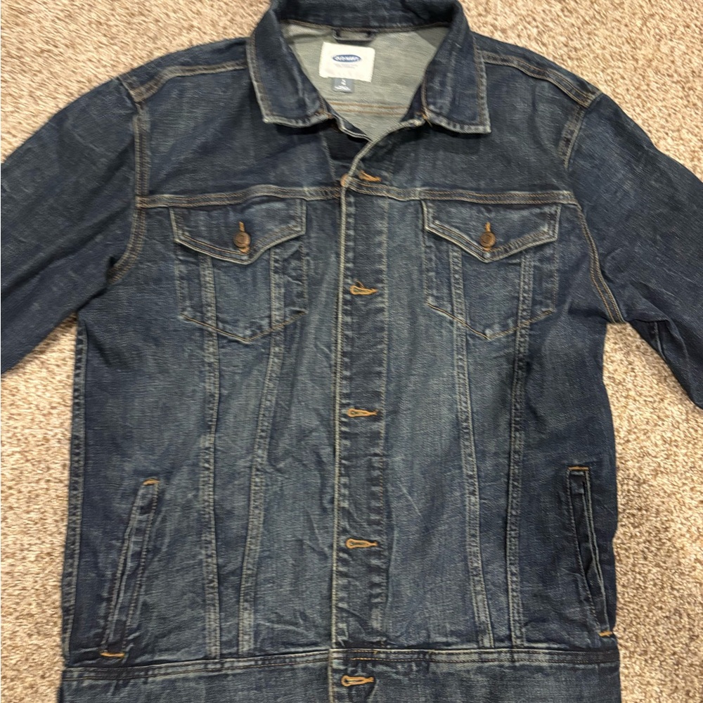 Old Navy Men's Dark Blue Denim Jacket